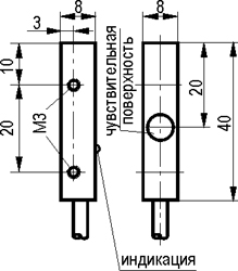 Габариты ISB I02B-32P-2-L